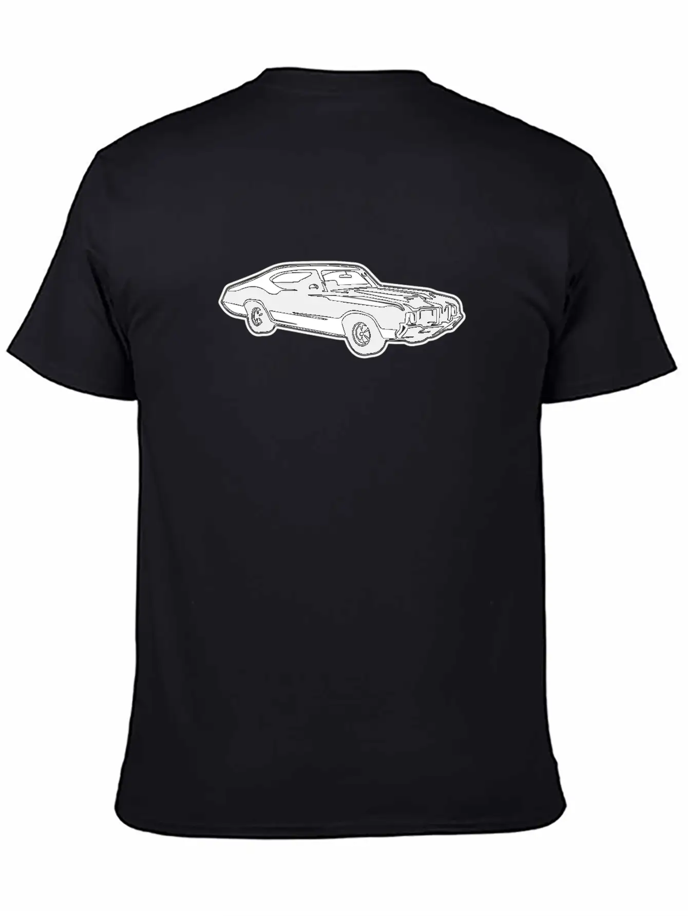 Sports Car Retro Style USA American Culture Essential Cotton Tee For Daily Outfits – Unisex Style