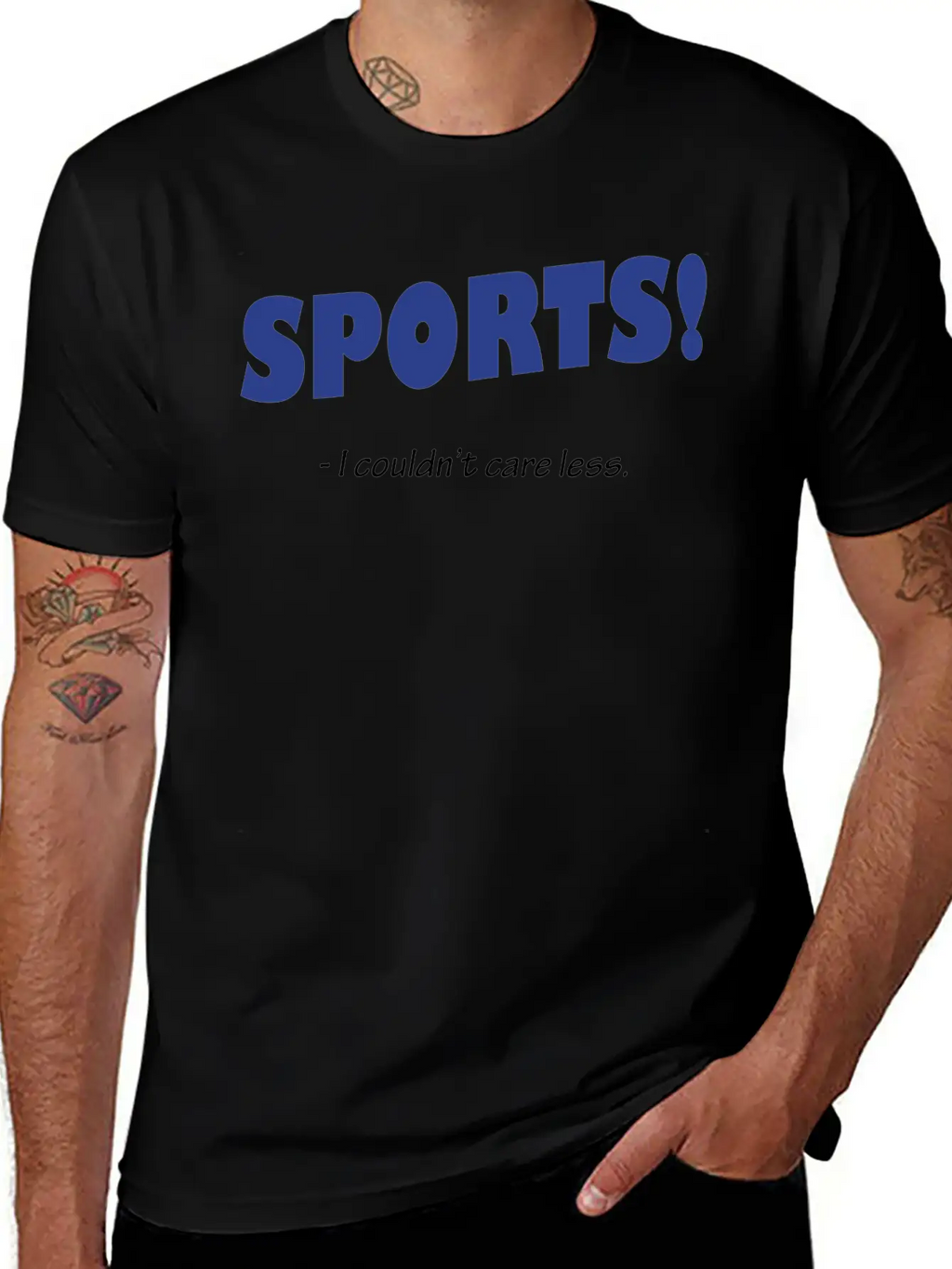 Sports! I Couldn't Care Less Breathable Graphic T-Shirt – Perfect For Casual Days