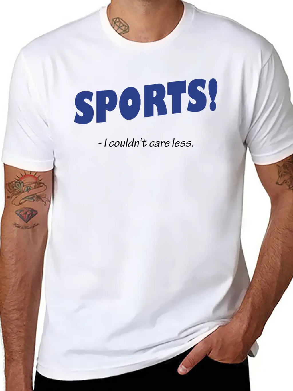 Sports! I Couldn't Care Less Breathable Graphic T-Shirt – Perfect For Casual Days