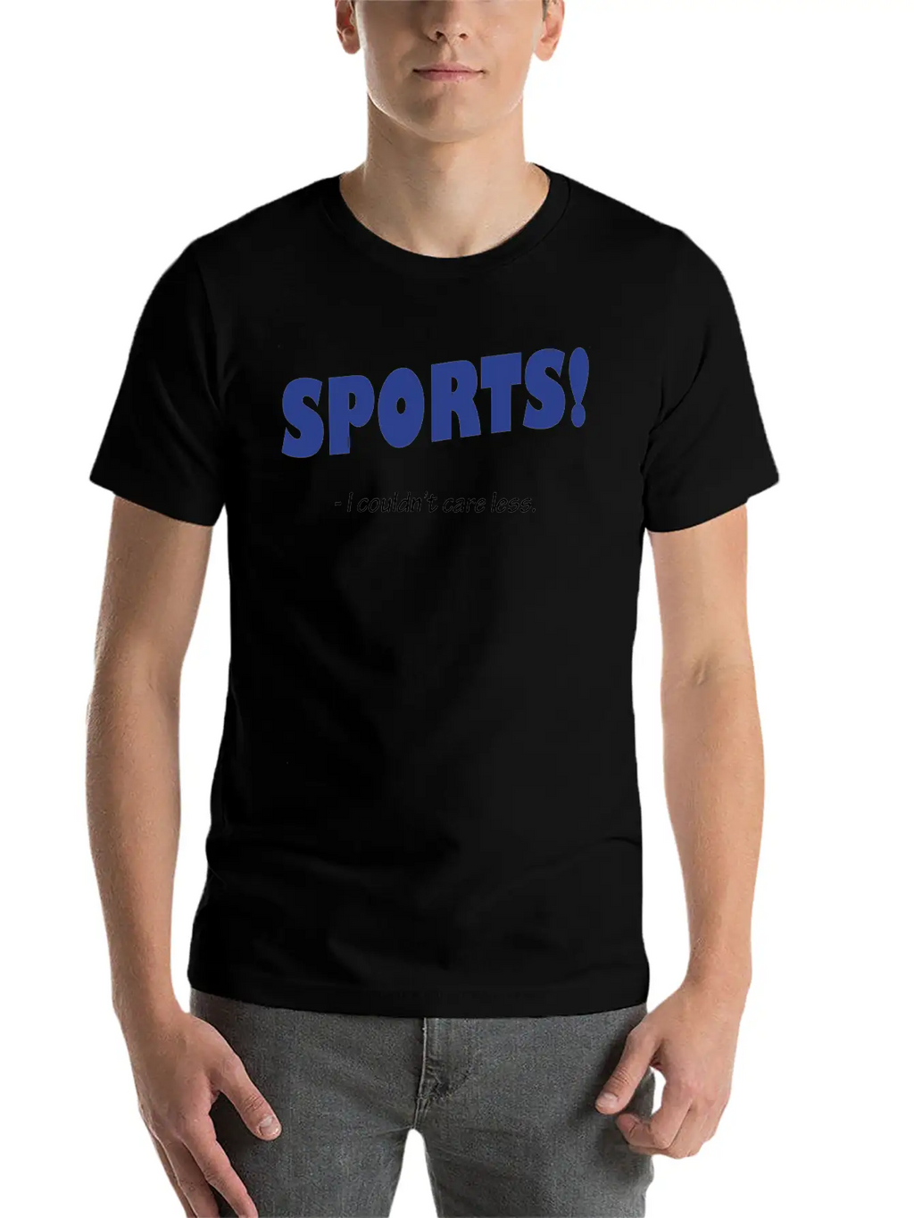 Sports! I Couldn't Care Less Breathable Graphic T-Shirt – Perfect For Casual Days