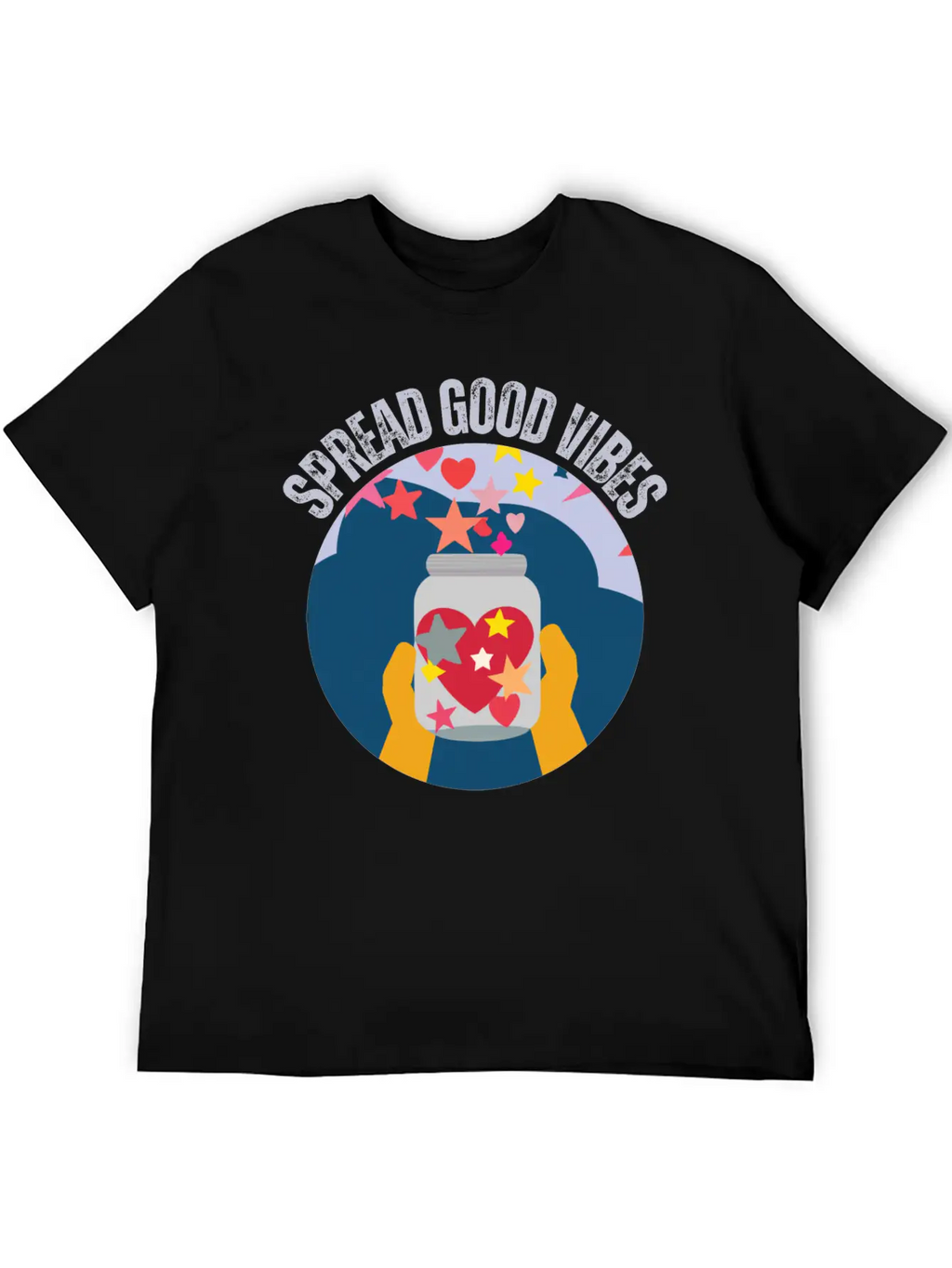 Spread Good Vibes Timeless Short Sleeve Tee – Comfy And Minimalist Design