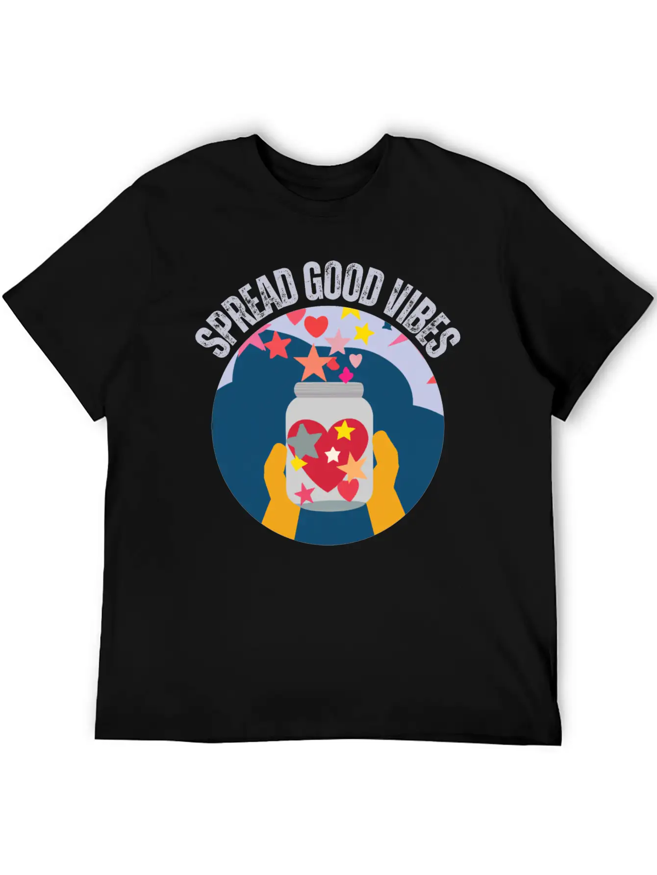 Spread Good Vibes Timeless Short Sleeve Tee – Comfy And Minimalist Design