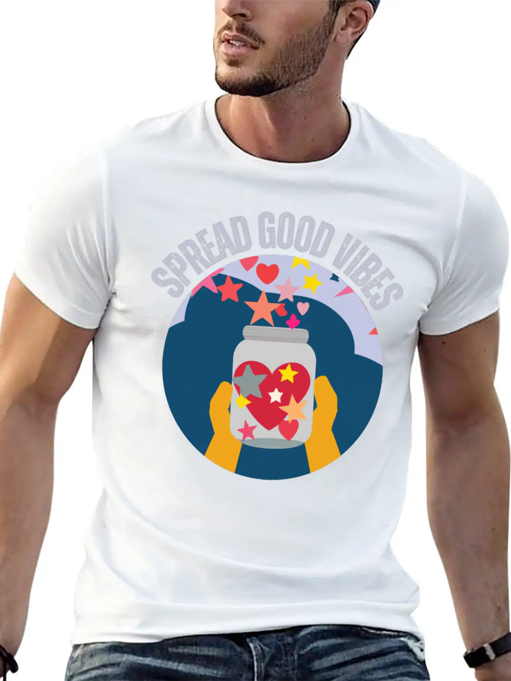 Spread Good Vibes Timeless Short Sleeve Tee – Comfy And Minimalist Design