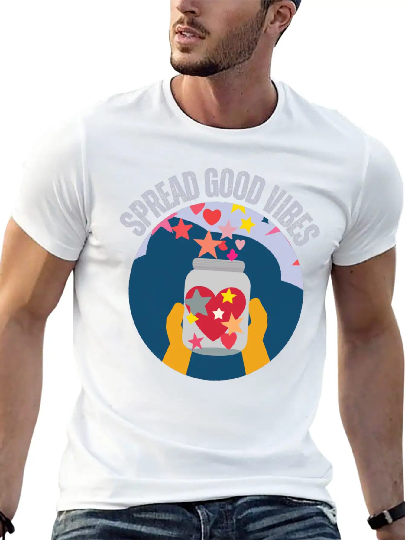 Spread Good Vibes Timeless Short Sleeve Tee – Comfy And Minimalist Design