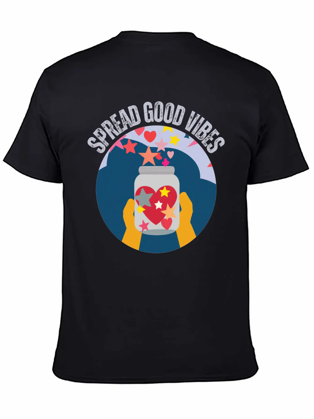 Spread Good Vibes Timeless Short Sleeve Tee – Comfy And Minimalist Design