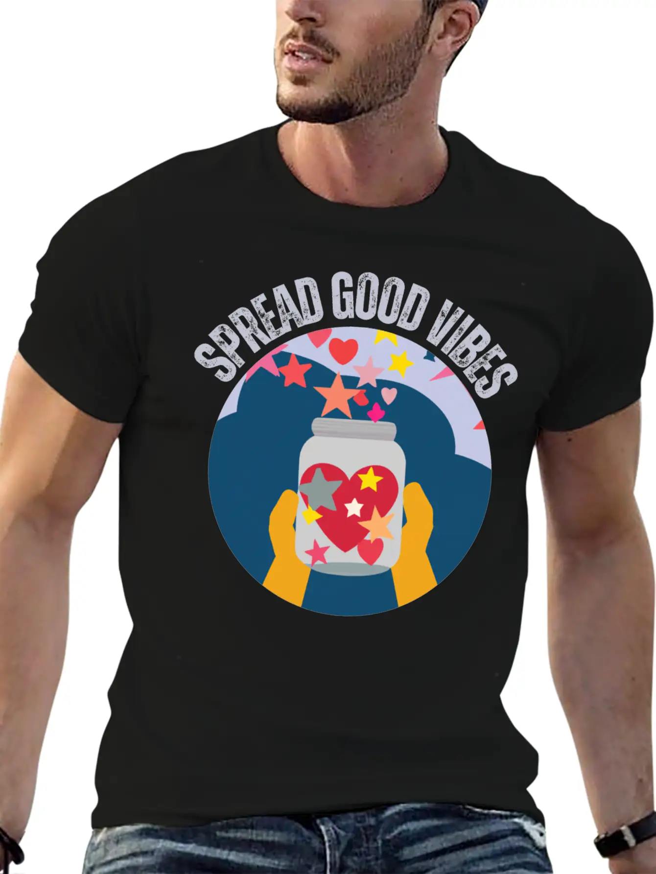 Spread Good Vibes Timeless Short Sleeve Tee – Comfy And Minimalist Design