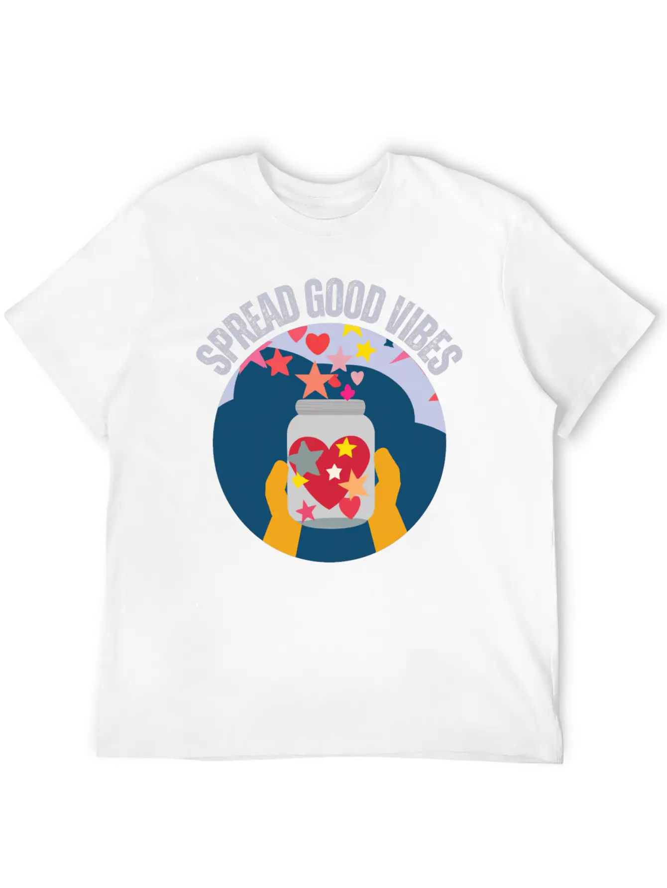 Spread Good Vibes Timeless Short Sleeve Tee – Comfy And Minimalist Design