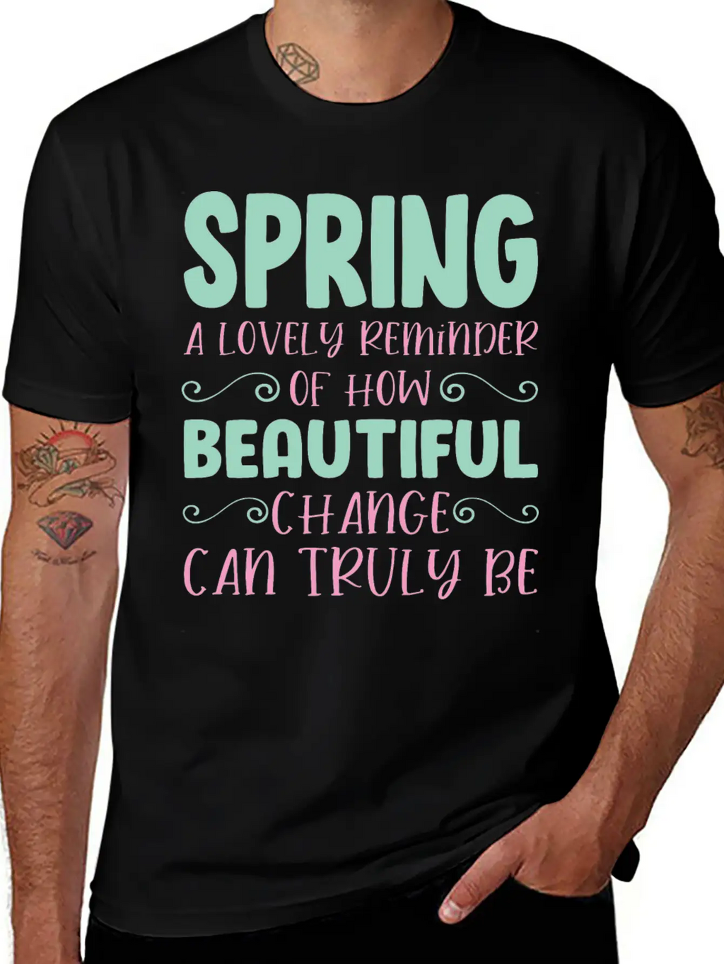 Spring A Lovely Reminder Breathable Graphic T-Shirt – Perfect For Casual Days