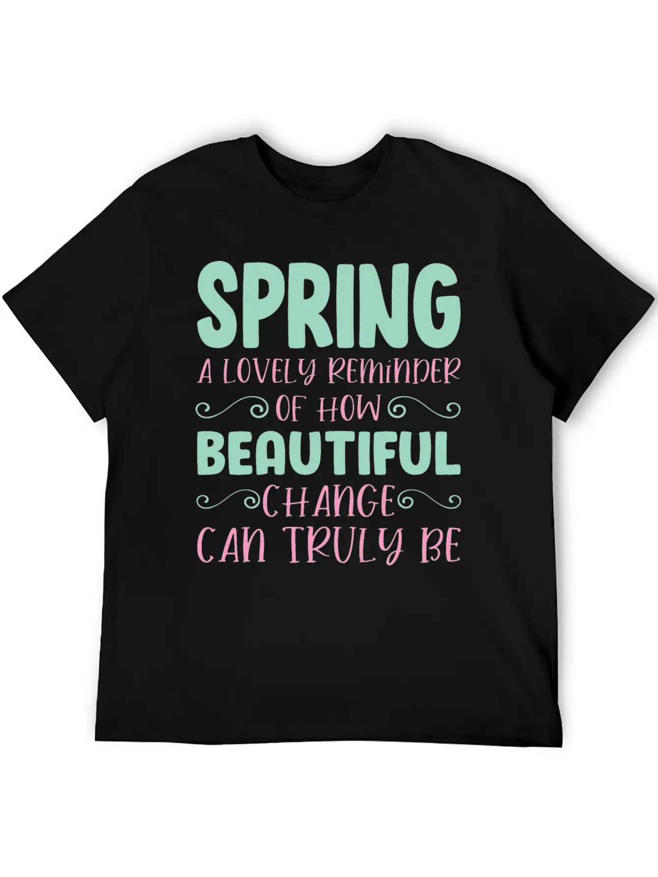 Spring A Lovely Reminder Breathable Graphic T-Shirt – Perfect For Casual Days