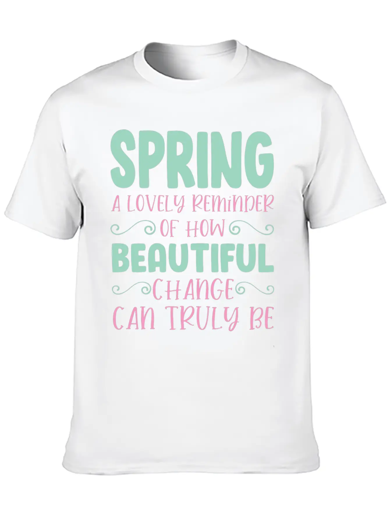 Spring A Lovely Reminder Breathable Graphic T-Shirt – Perfect For Casual Days