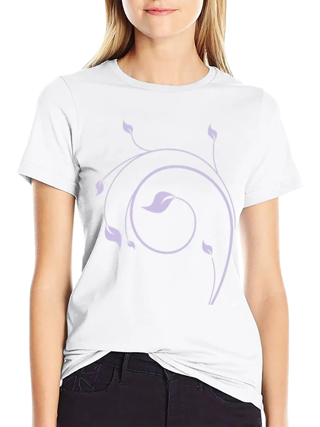 Spring Floral Basic Graphic T-Shirt – Daily Comfort In Soft Cotton