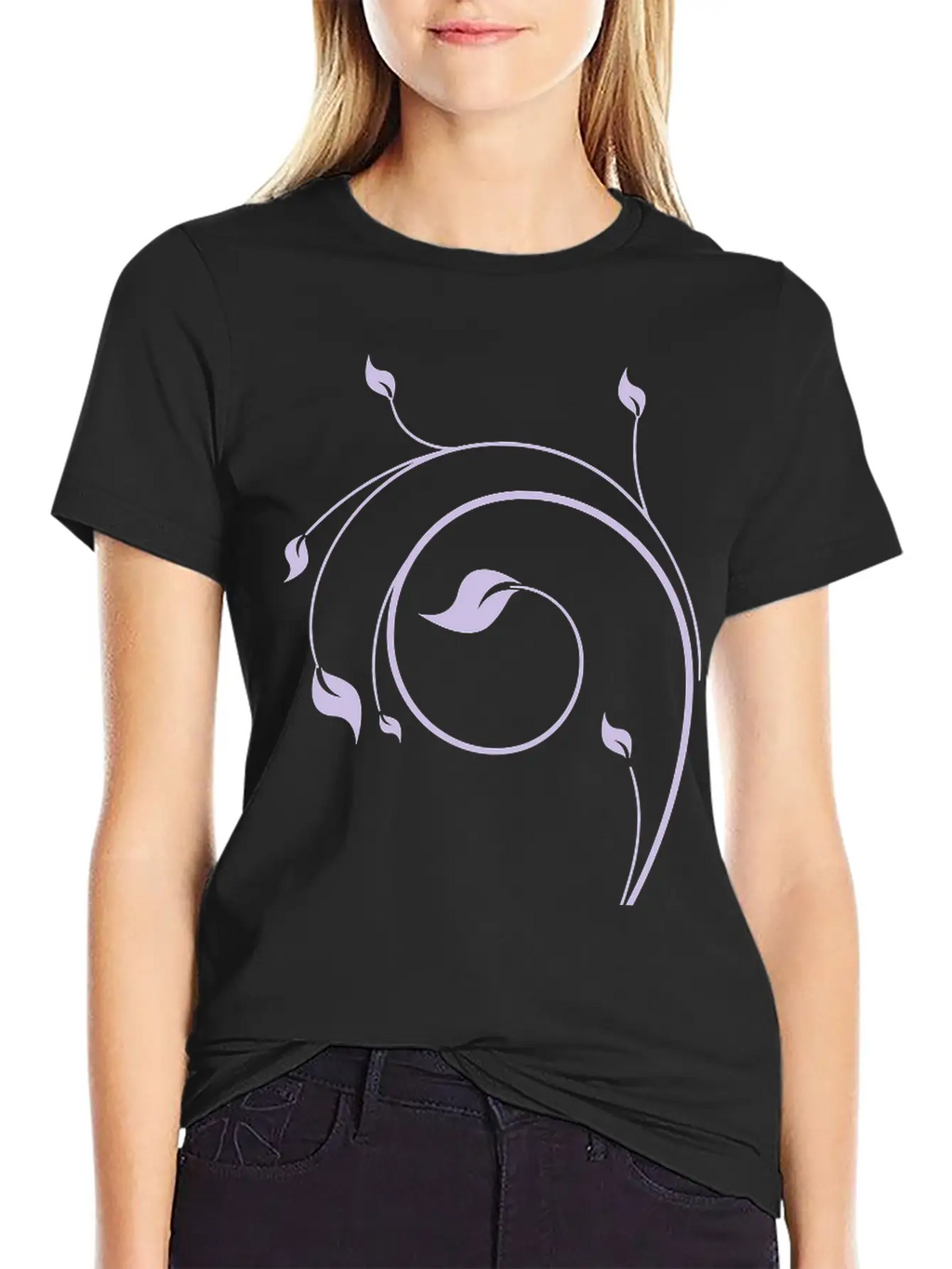 Spring Floral Basic Graphic T-Shirt – Daily Comfort In Soft Cotton
