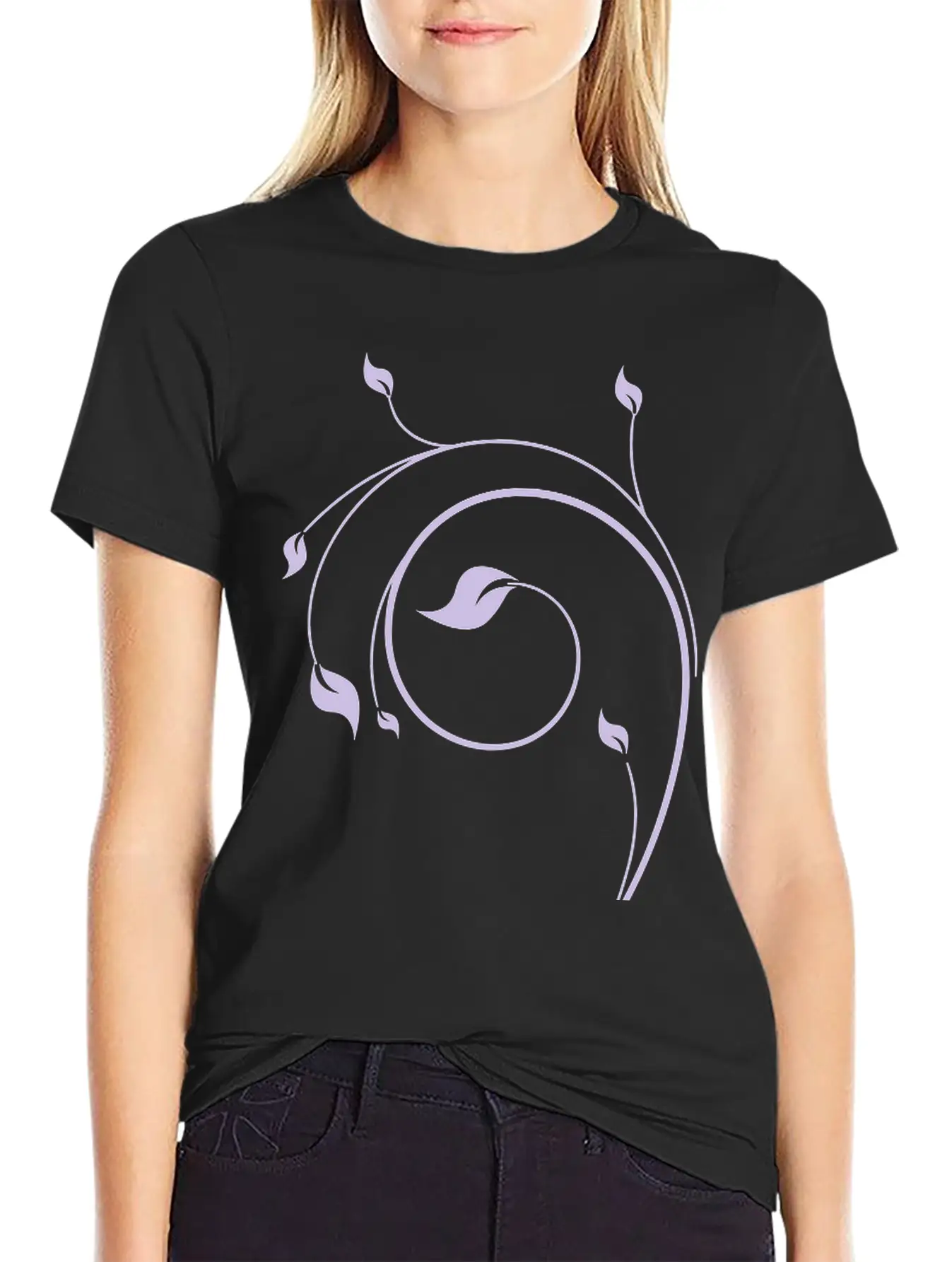 Spring Floral Basic Graphic T-Shirt – Daily Comfort In Soft Cotton
