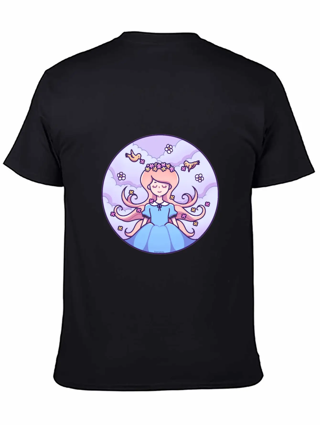 Spring Girl Birds Stylish Everyday T-Shirt – Unisex Basic Cotton Tee