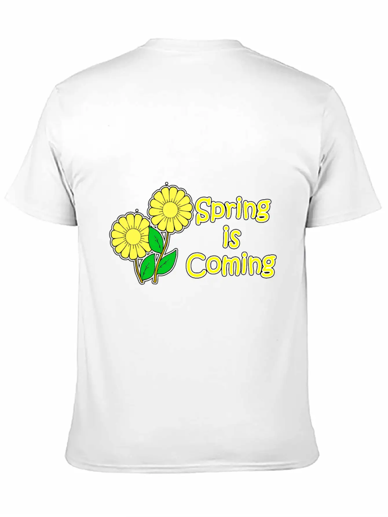 Spring Is Coming With Flowers Classic Cotton Tee – Unisex Comfort For Any Season