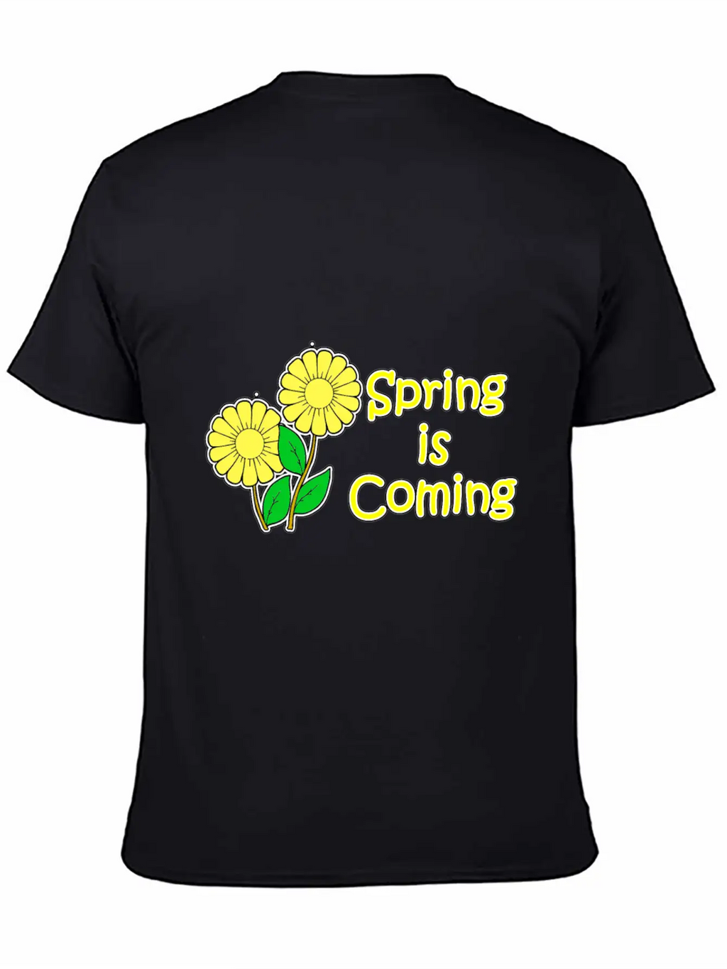 Spring Is Coming With Flowers Classic Cotton Tee – Unisex Comfort For Any Season