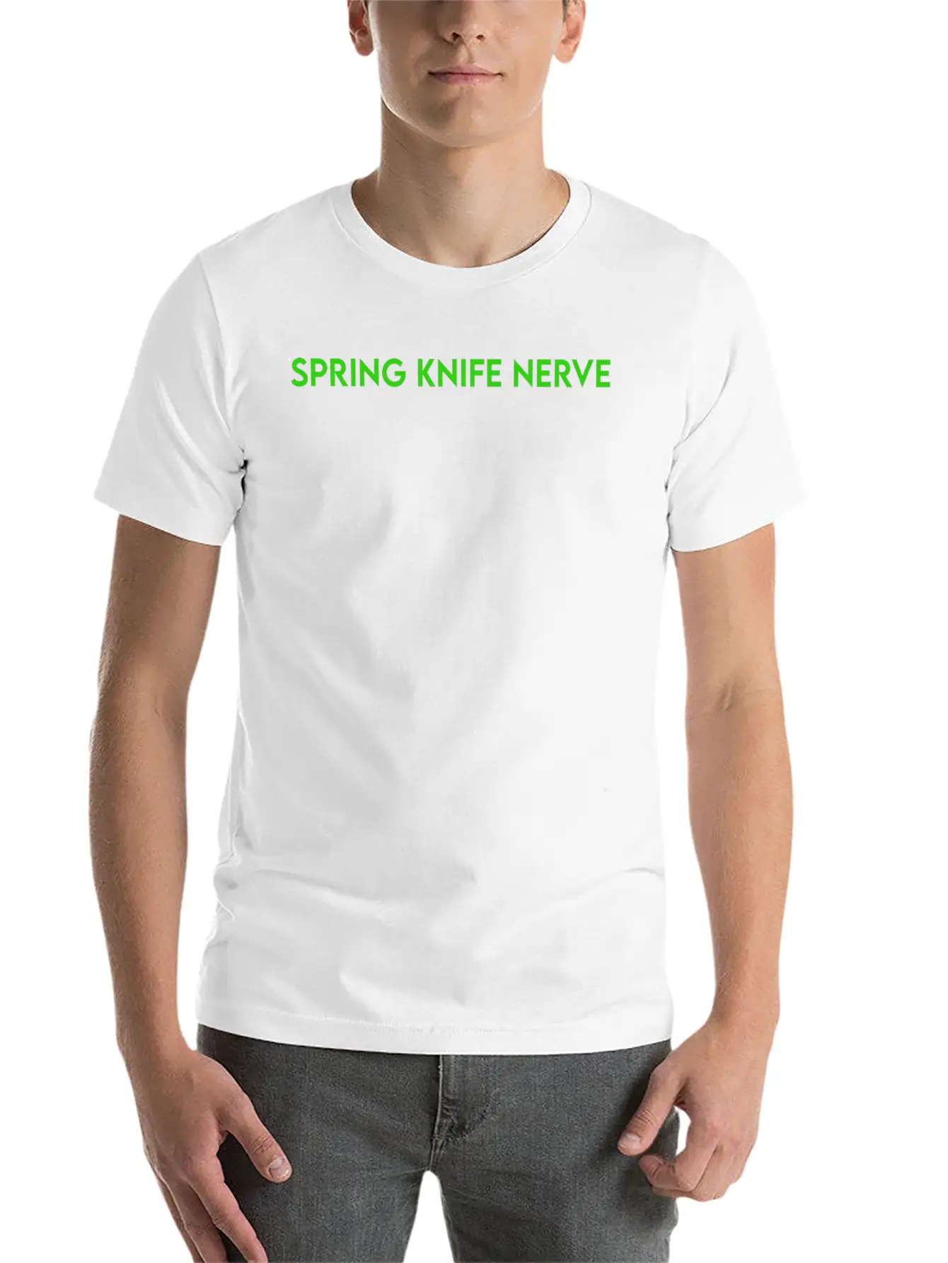 SPRING KNIFE NERVE Stylish Everyday T-Shirt – Unisex Basic Cotton Tee