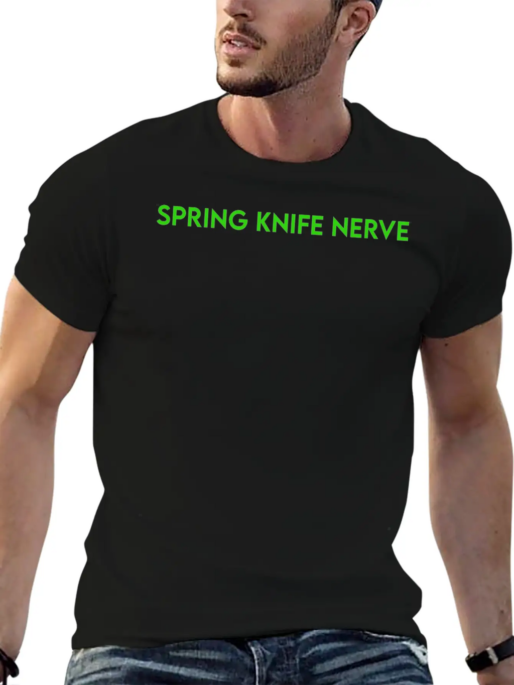 SPRING KNIFE NERVE Stylish Everyday T-Shirt – Unisex Basic Cotton Tee