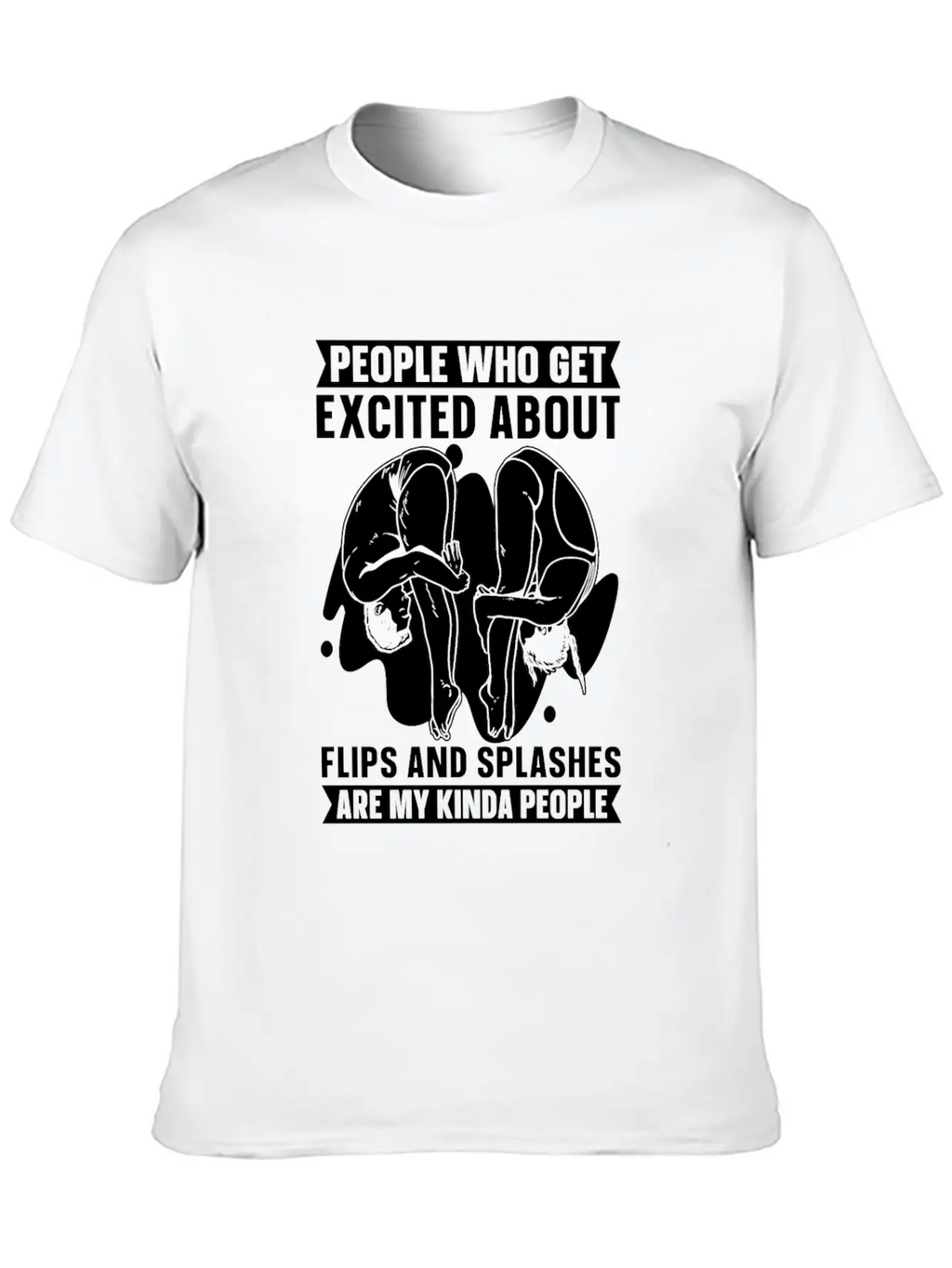 Springboard Diving Funny Essential Unisex Summer Tee – Soft Cotton Casual Fit
