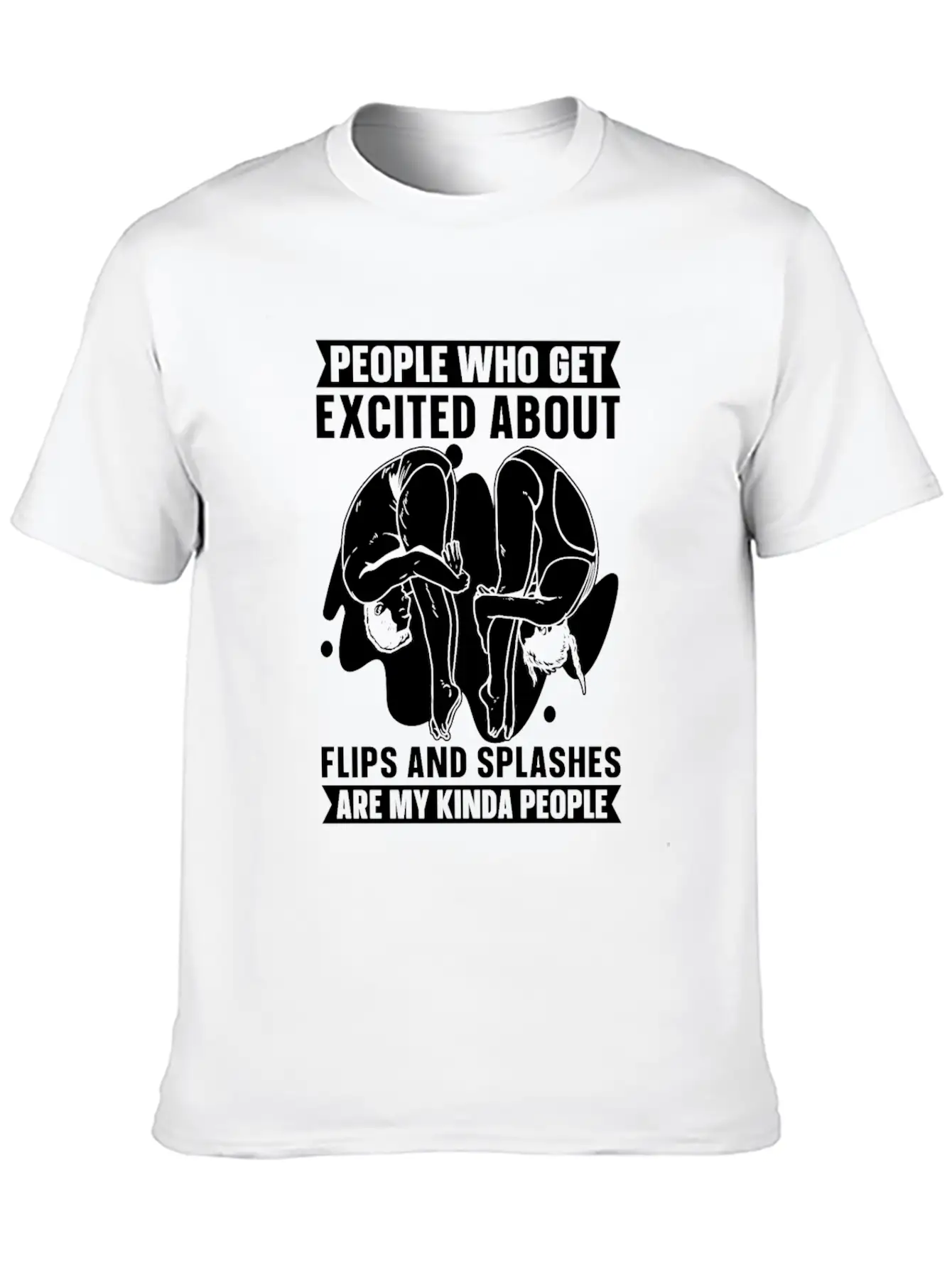 Springboard Diving Funny Essential Unisex Summer Tee – Soft Cotton Casual Fit