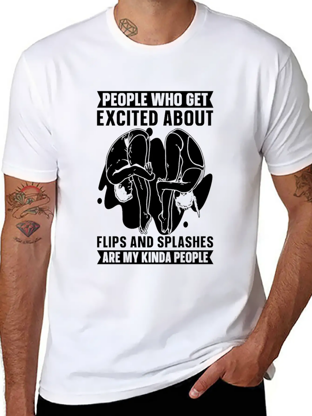 Springboard Diving Funny Essential Unisex Summer Tee – Soft Cotton Casual Fit