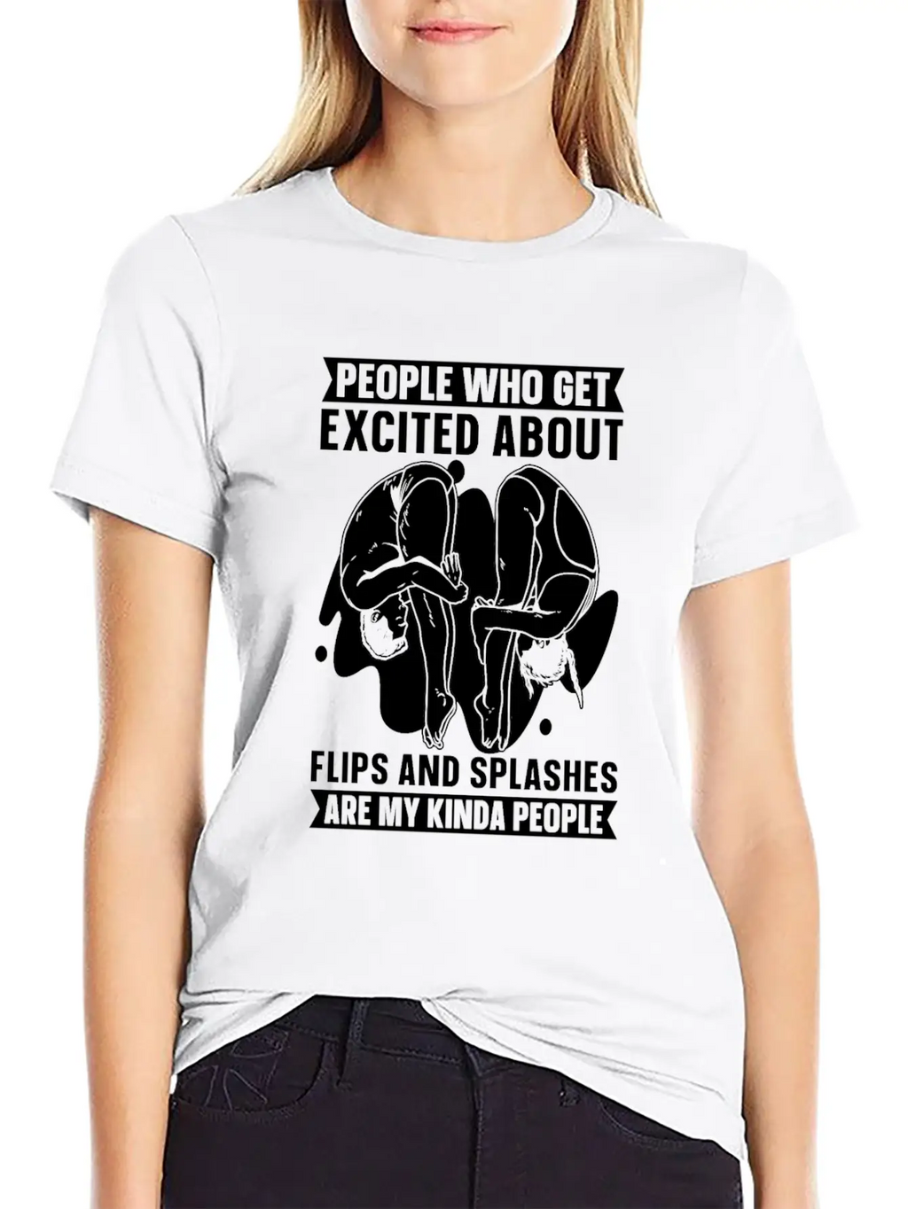 Springboard Diving Funny Essential Unisex Summer Tee – Soft Cotton Casual Fit