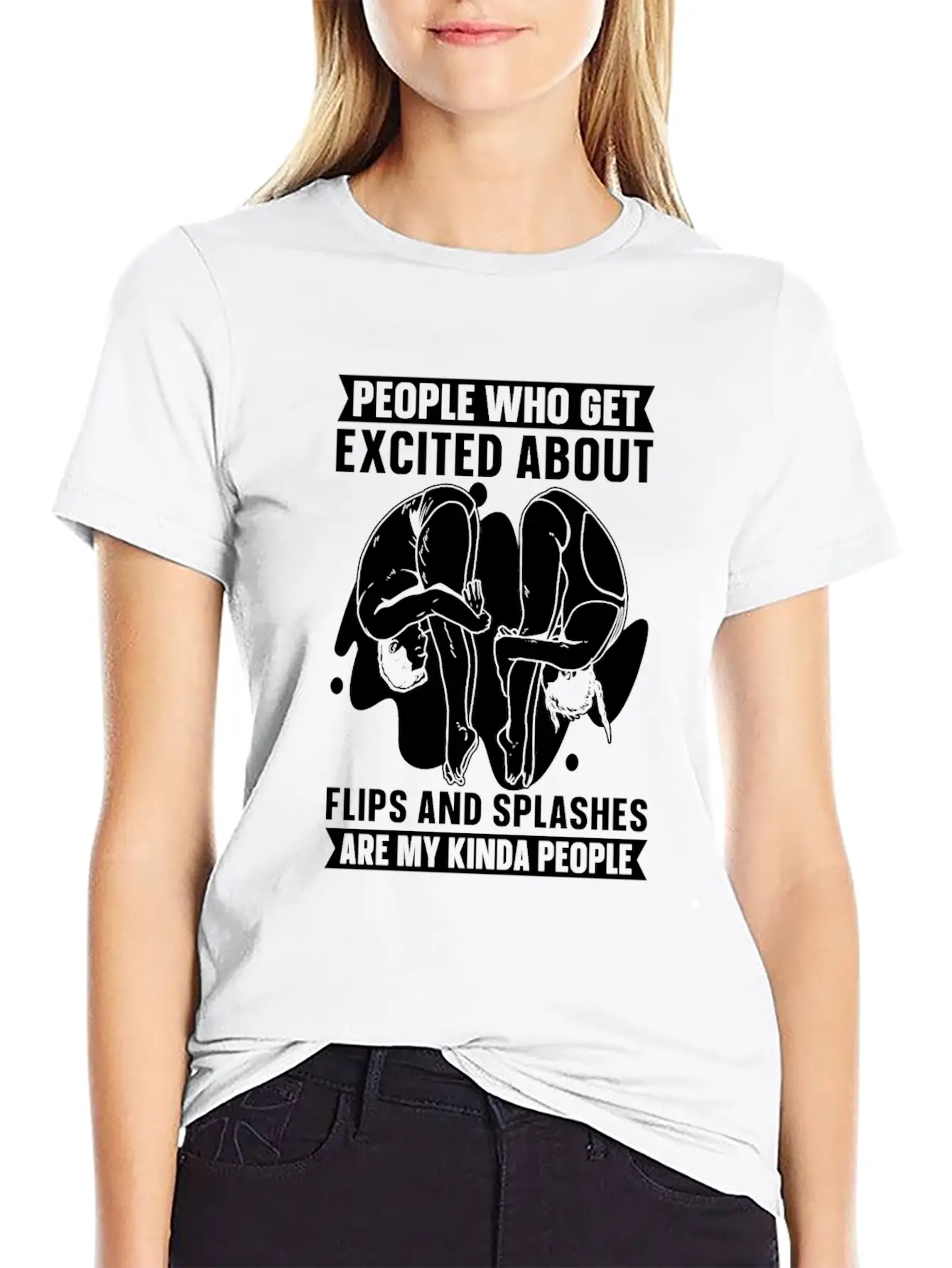 Springboard Diving Funny Essential Unisex Summer Tee – Soft Cotton Casual Fit