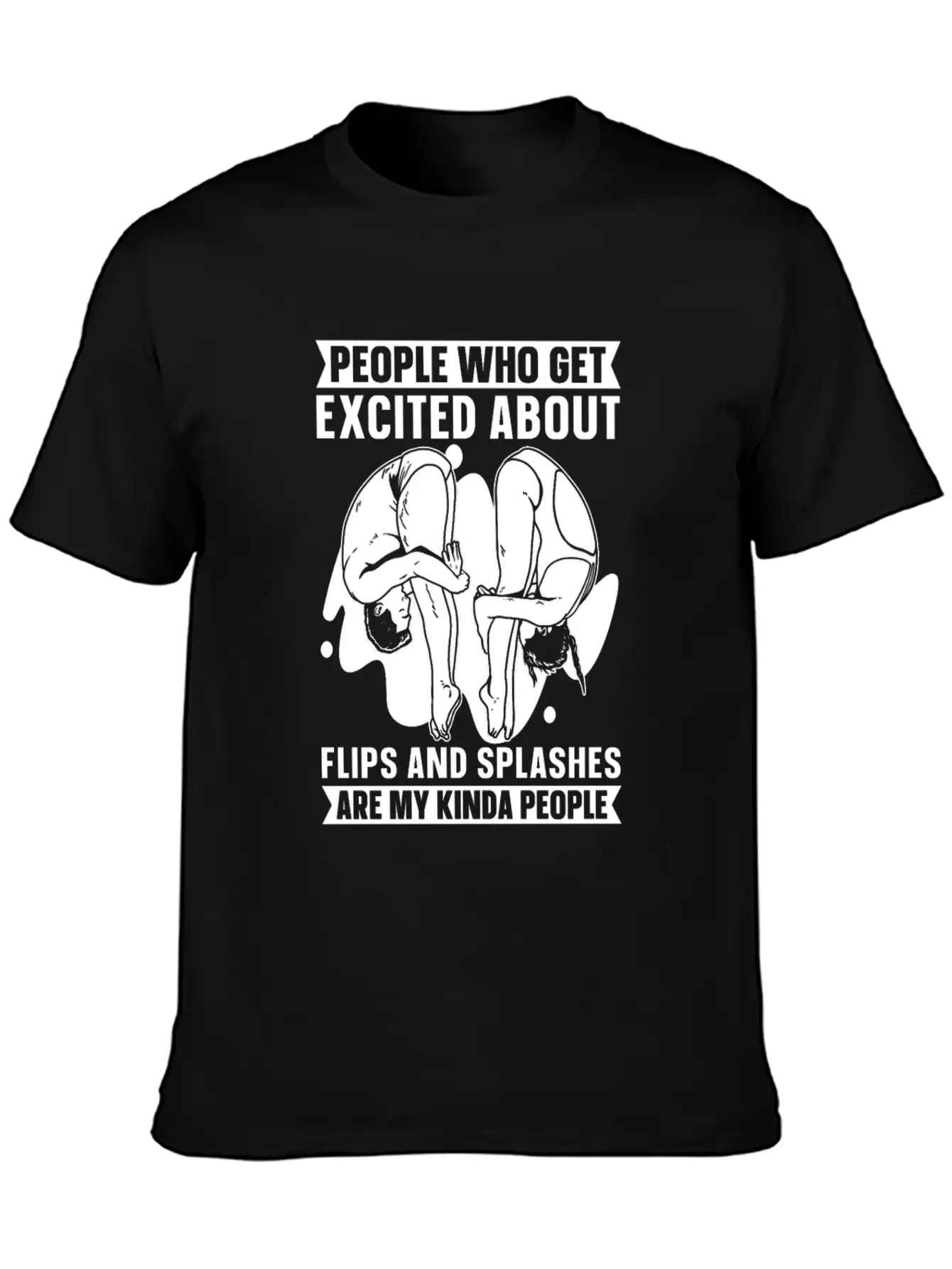 Springboard Diving Funny Essential Unisex Summer Tee – Soft Cotton Casual Fit