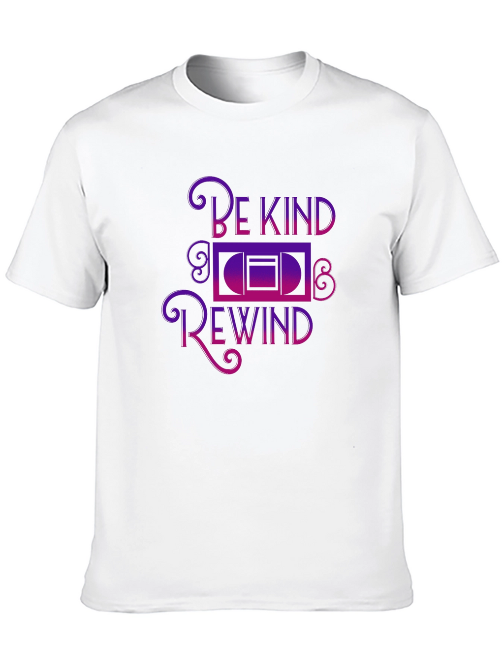 Be Kind Rewind Graphic Tee - Black
