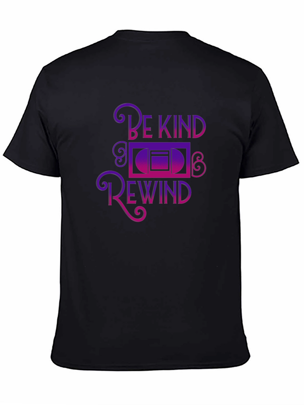 Be Kind Rewind Graphic Tee - Black