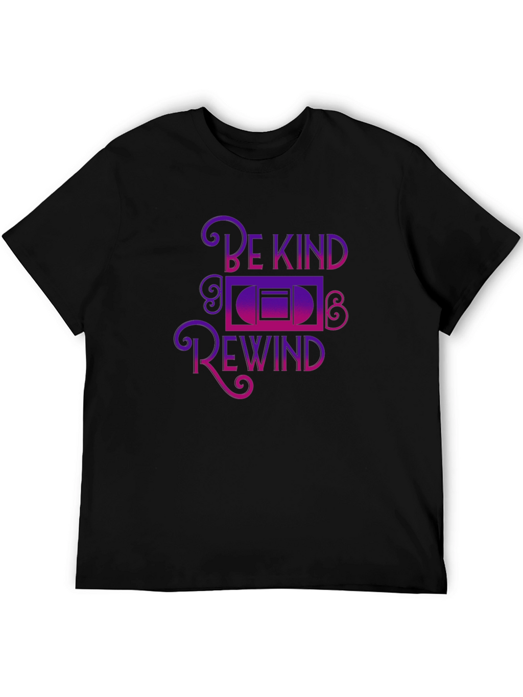 Be Kind Rewind Graphic Tee - Black