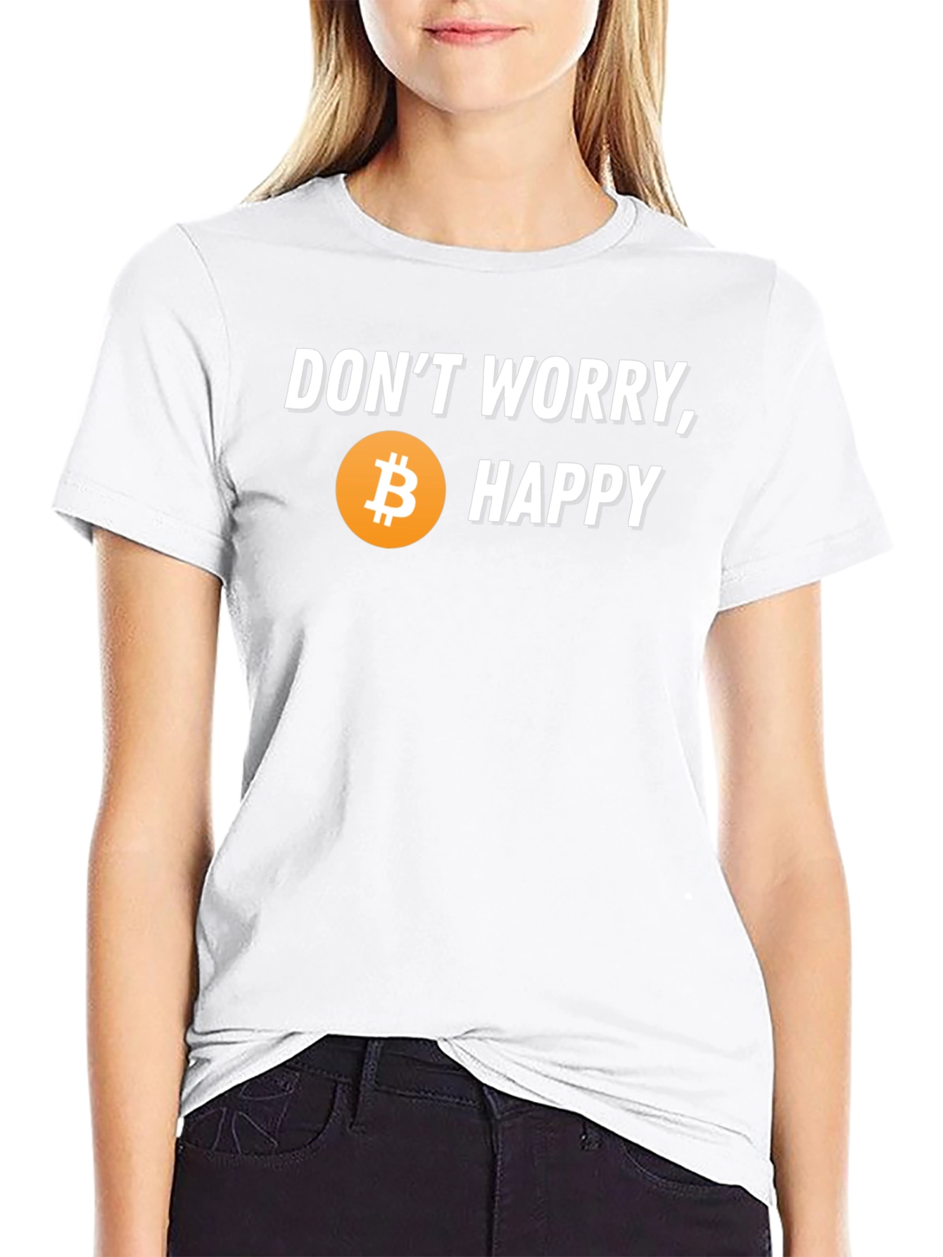 Dont Worry Bitcoin Happy T-Shirt