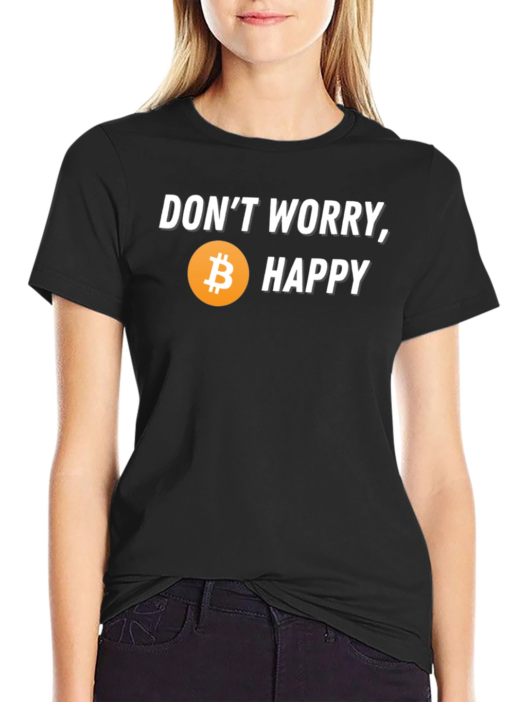 Dont Worry Bitcoin Happy T-Shirt