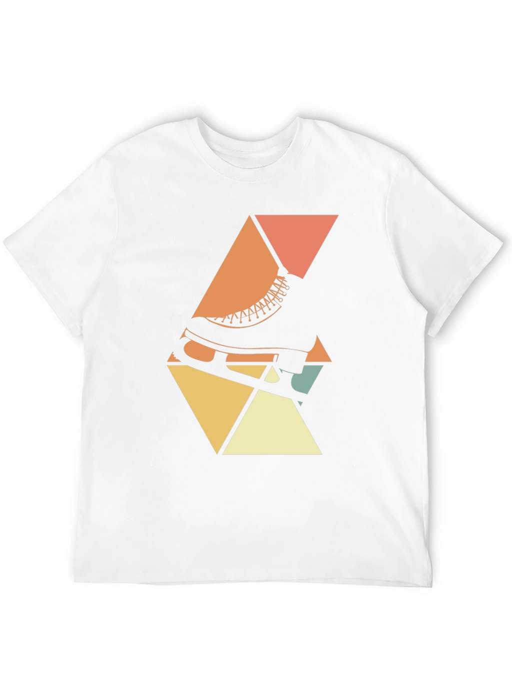 Retro Skate T-Shirt - Geometric Design