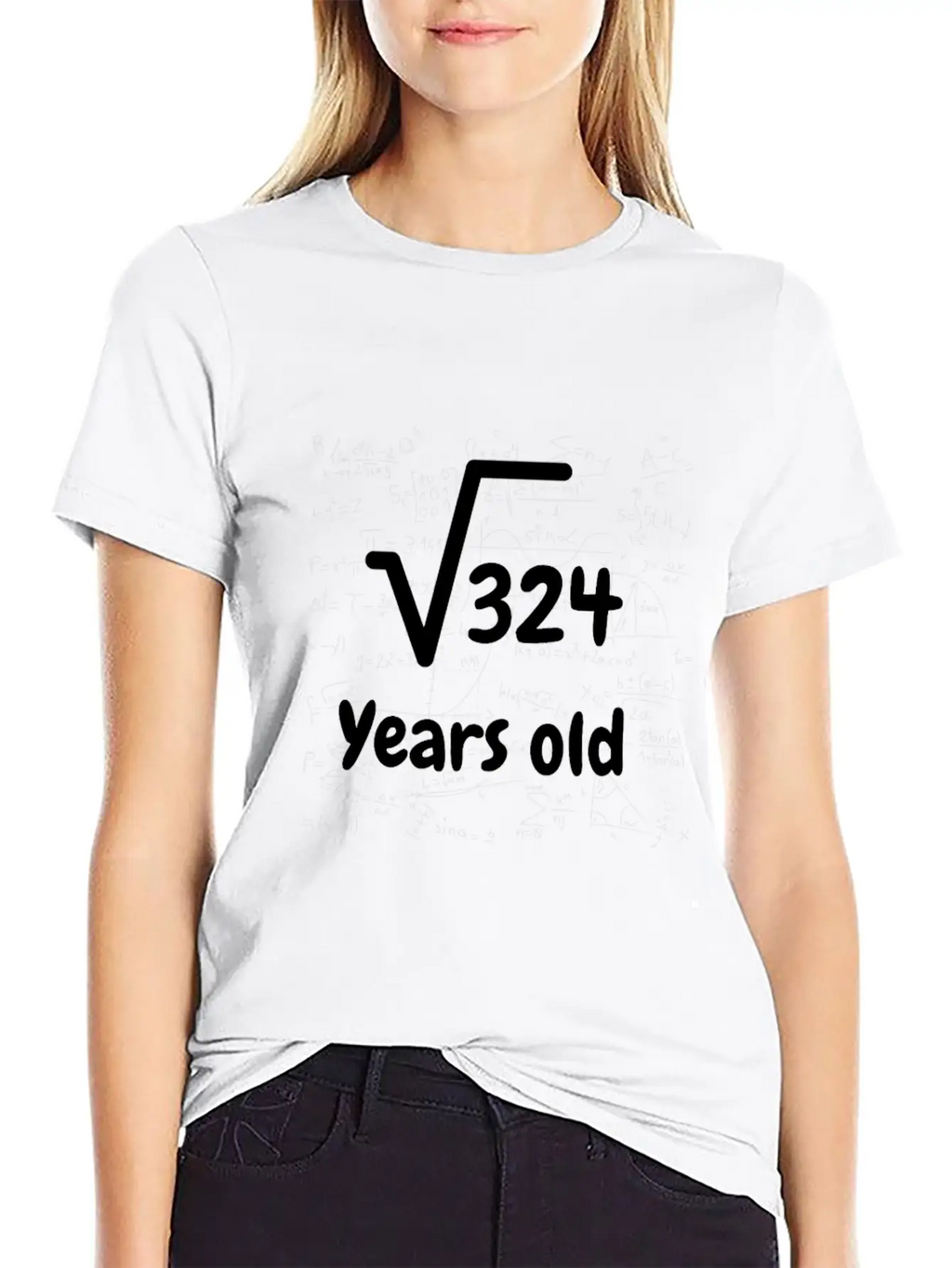 Square Root 324 18 Year Old Birthday T Shirt Stylish Everyday T-Shirt – Unisex Basic Cotton Tee