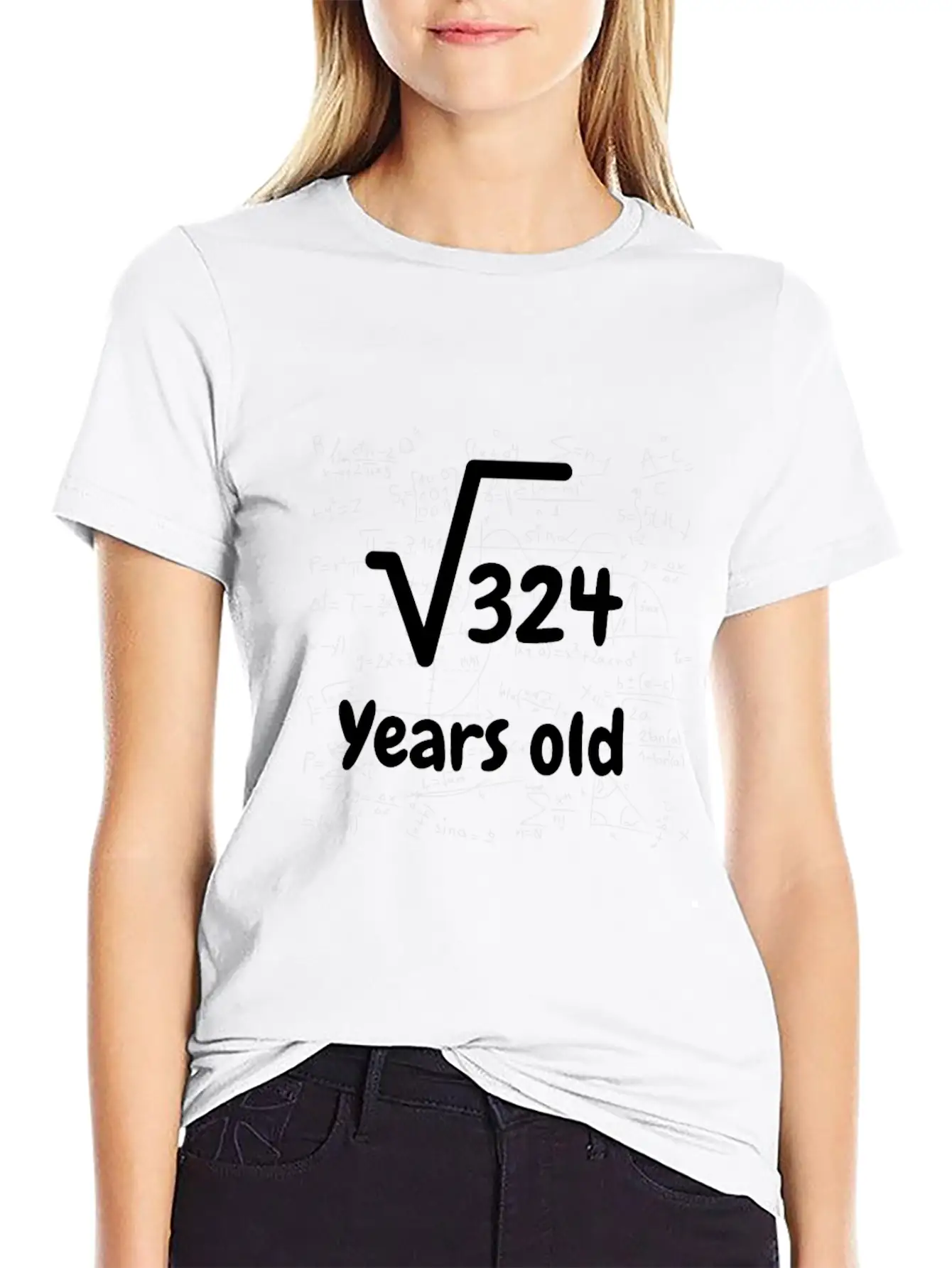 Square Root 324 18 Year Old Birthday T Shirt Stylish Everyday T-Shirt – Unisex Basic Cotton Tee