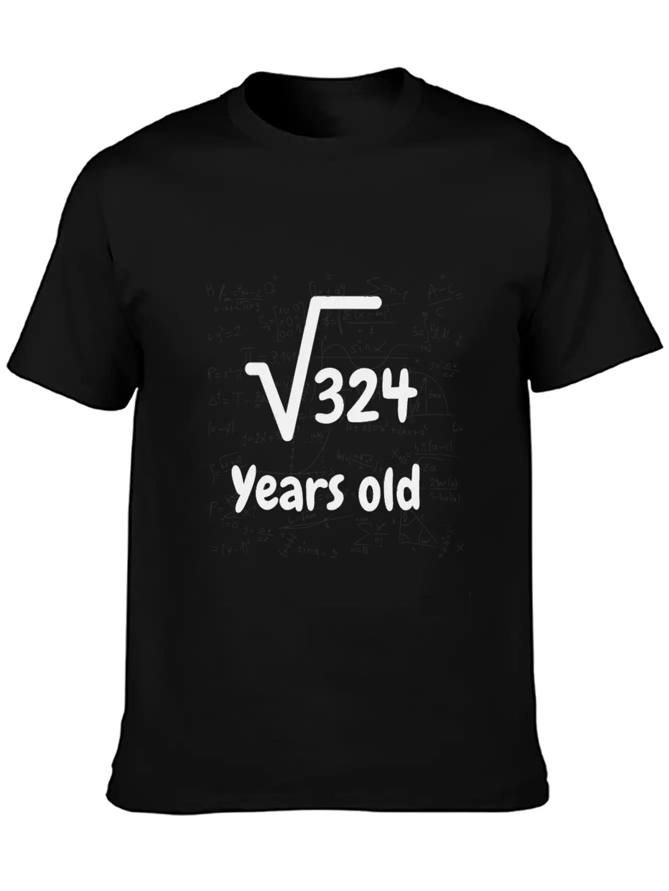 Square Root 324 18 Year Old Birthday T Shirt Stylish Everyday T-Shirt – Unisex Basic Cotton Tee