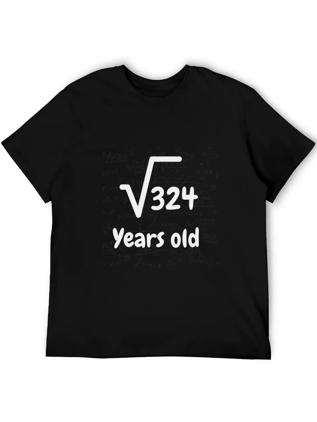 Square Root 324 18 Year Old Birthday T Shirt Stylish Everyday T-Shirt – Unisex Basic Cotton Tee