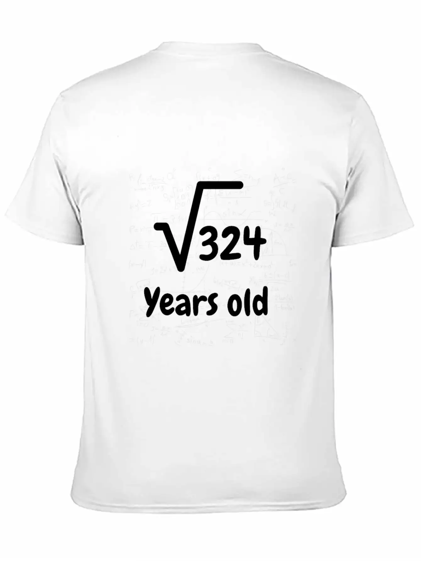 Square Root 324 18 Year Old Birthday T Shirt Stylish Everyday T-Shirt – Unisex Basic Cotton Tee