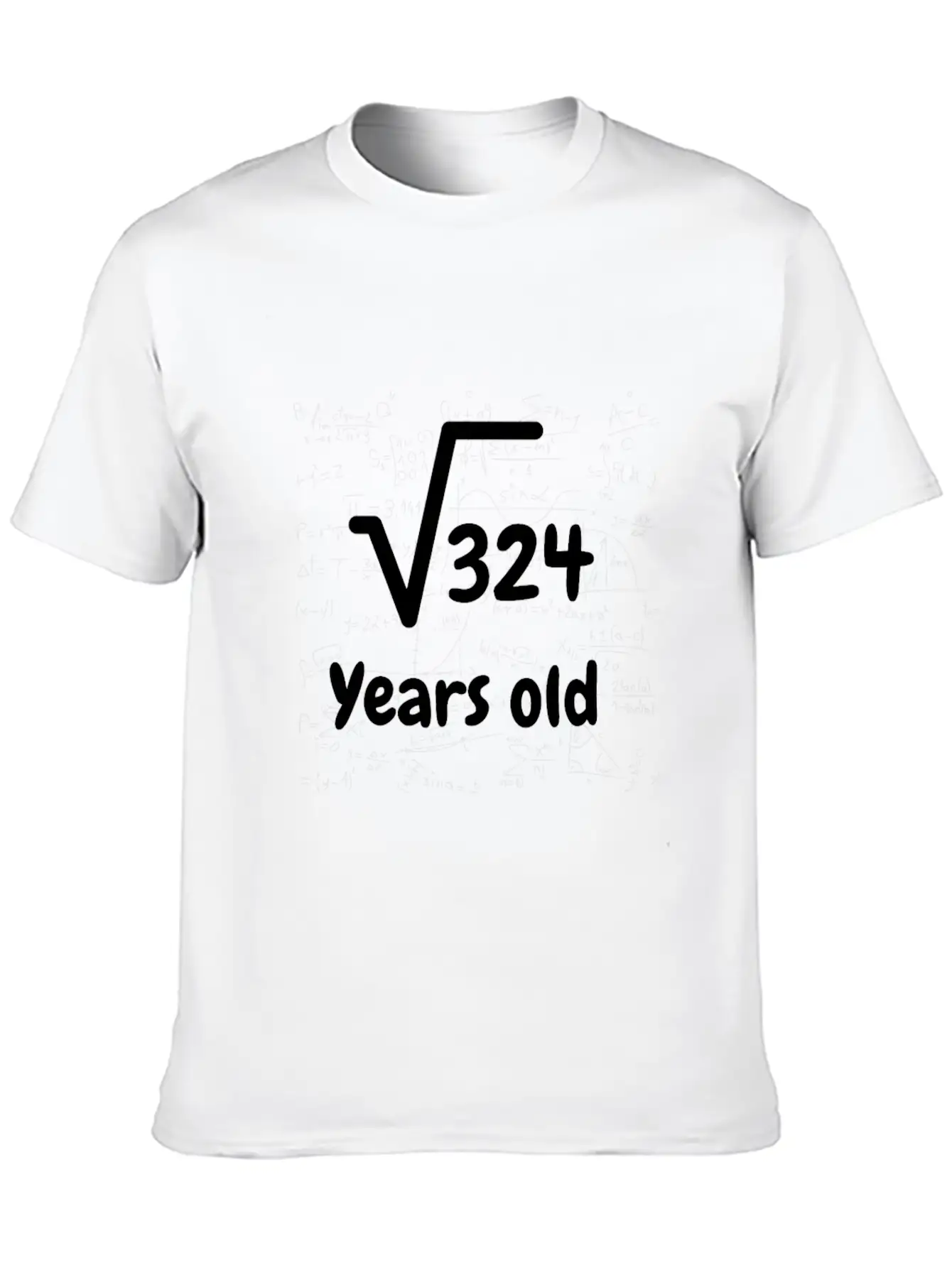 Square Root 324 18 Year Old Birthday T Shirt Stylish Everyday T-Shirt – Unisex Basic Cotton Tee
