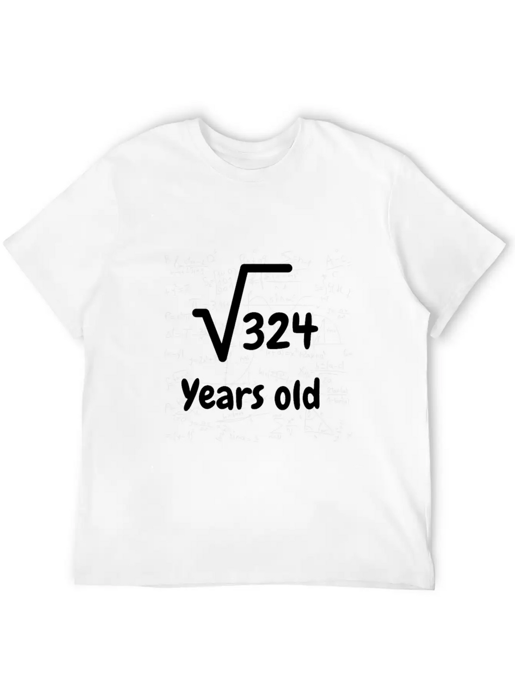 Square Root 324 18 Year Old Birthday T Shirt Stylish Everyday T-Shirt – Unisex Basic Cotton Tee