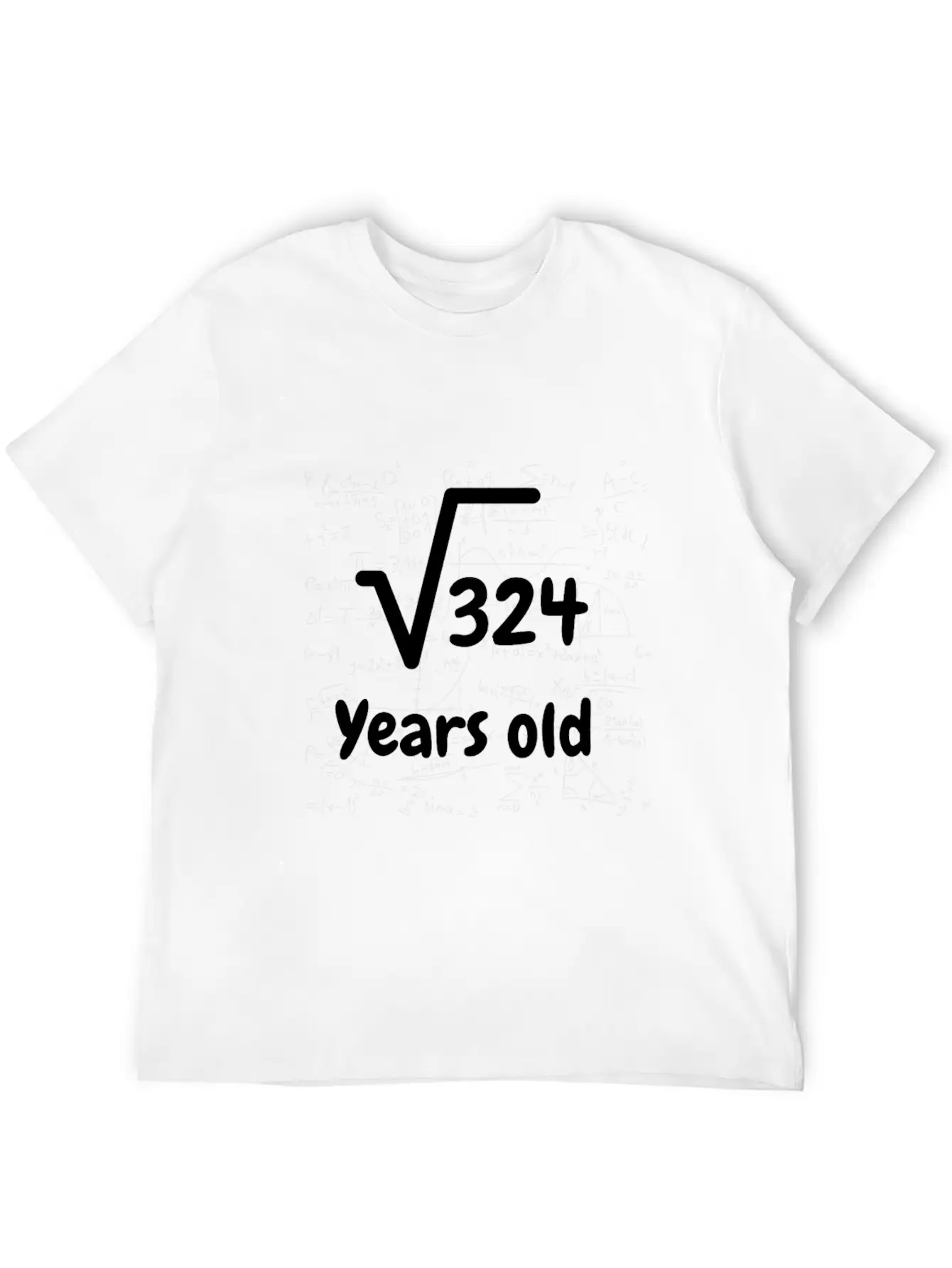 Square Root 324 18 Year Old Birthday T Shirt Stylish Everyday T-Shirt – Unisex Basic Cotton Tee