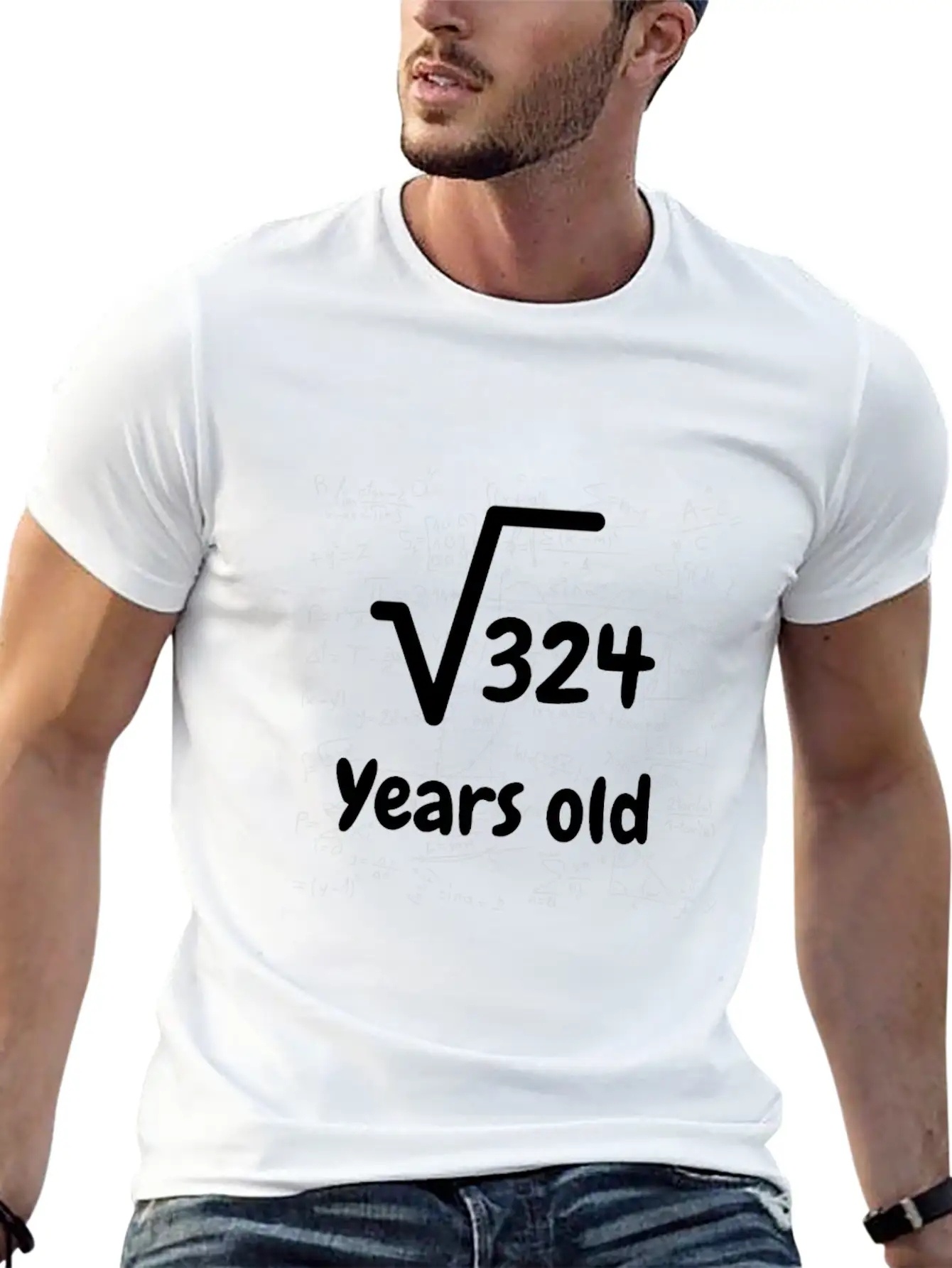 Square Root 324 18 Year Old Birthday T Shirt Stylish Everyday T-Shirt – Unisex Basic Cotton Tee