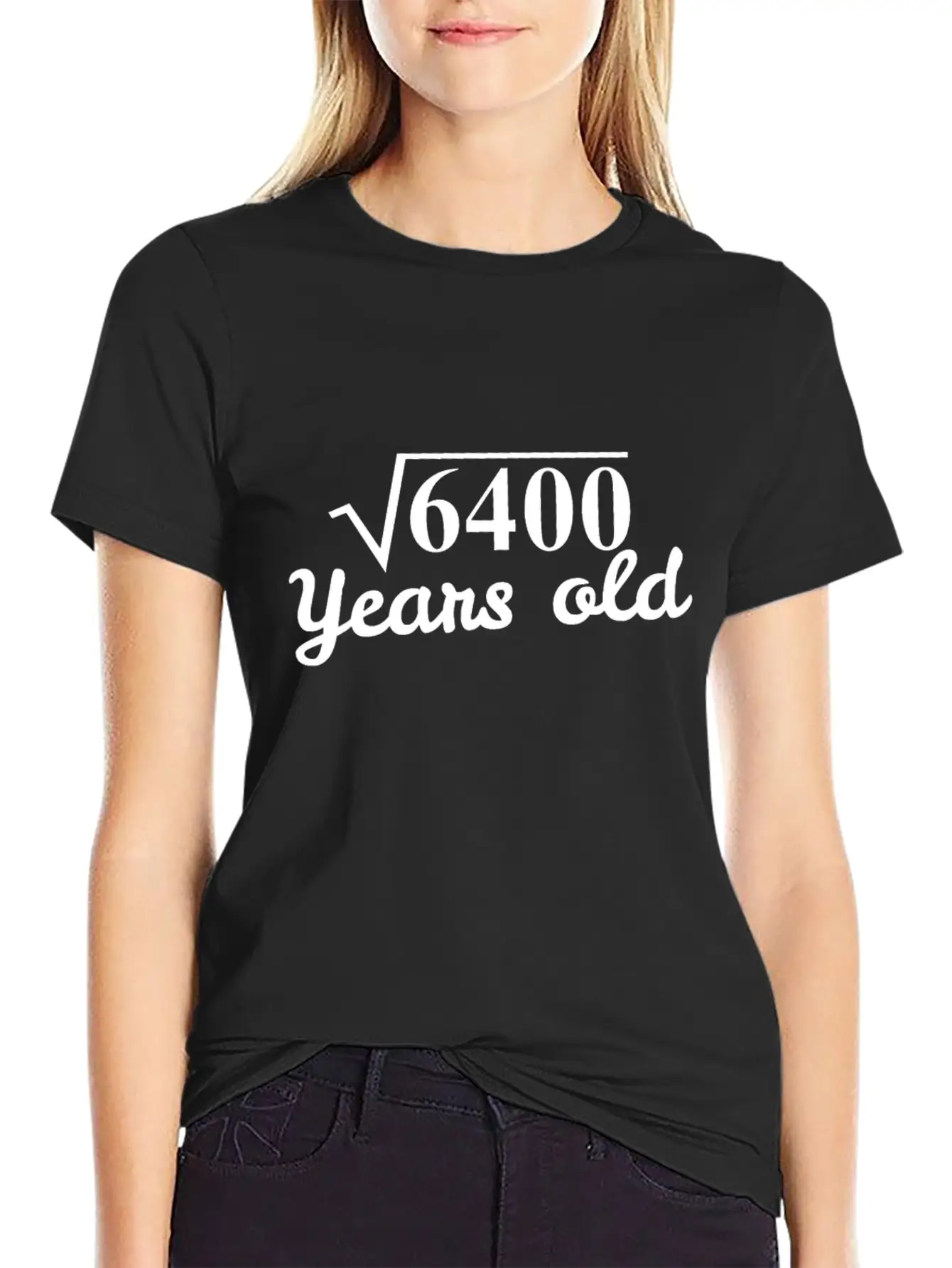 Square Root 6400 Years Old - 80th Birthday Gift Breathable Graphic T-Shirt – Perfect For Casual Days