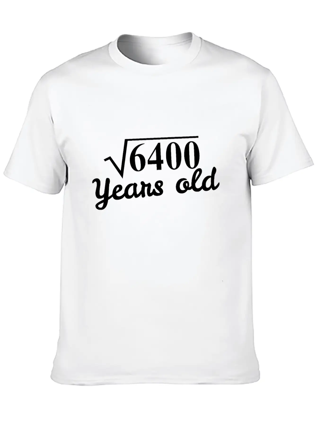 Square Root 6400 Years Old - 80th Birthday Gift Breathable Graphic T-Shirt – Perfect For Casual Days