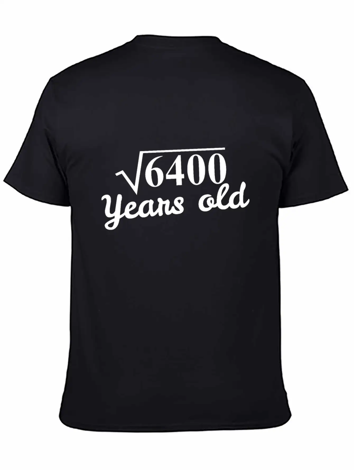 Square Root 6400 Years Old - 80th Birthday Gift Breathable Graphic T-Shirt – Perfect For Casual Days