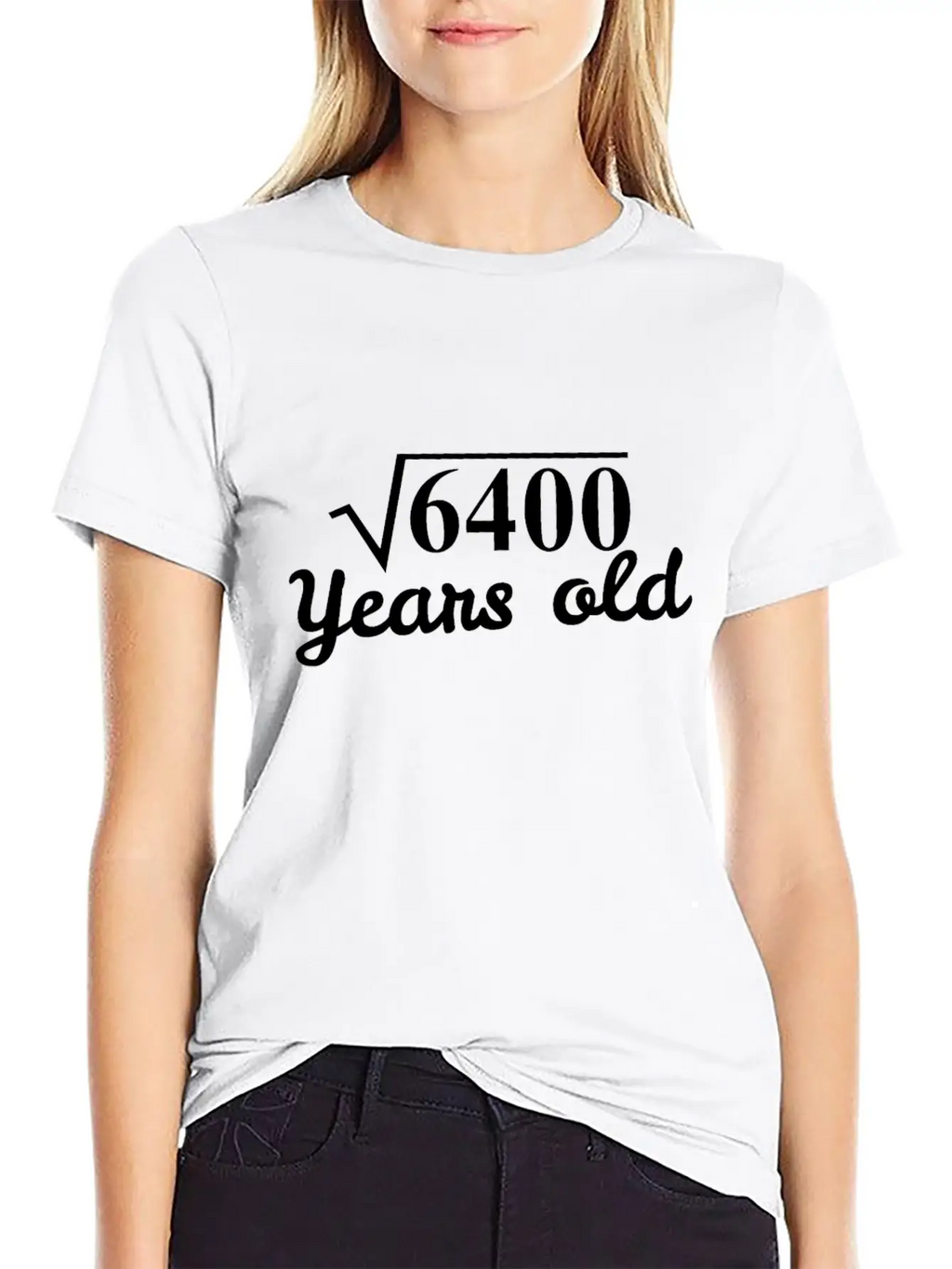 Square Root 6400 Years Old - 80th Birthday Gift Breathable Graphic T-Shirt – Perfect For Casual Days