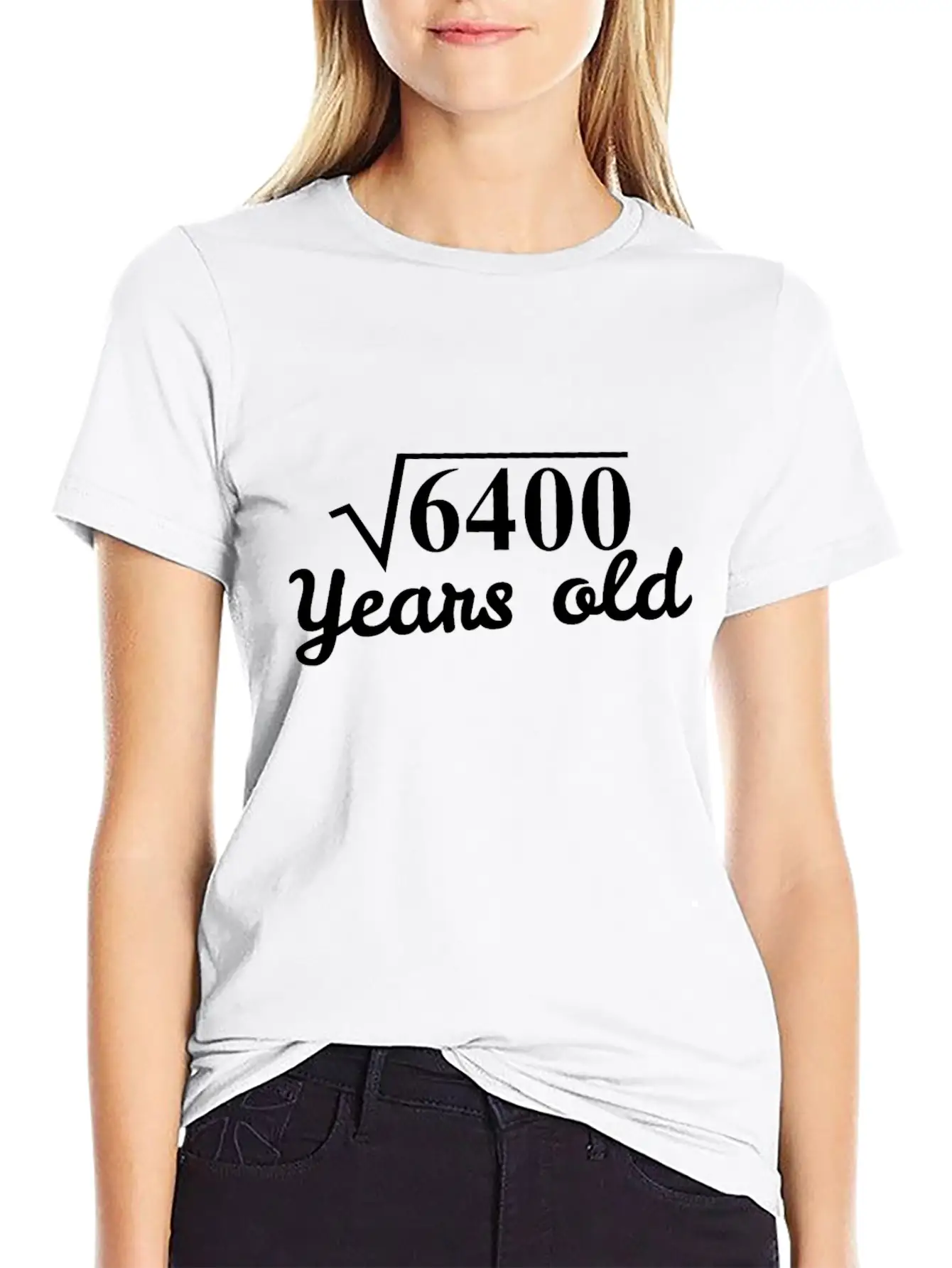 Square Root 6400 Years Old - 80th Birthday Gift Breathable Graphic T-Shirt – Perfect For Casual Days