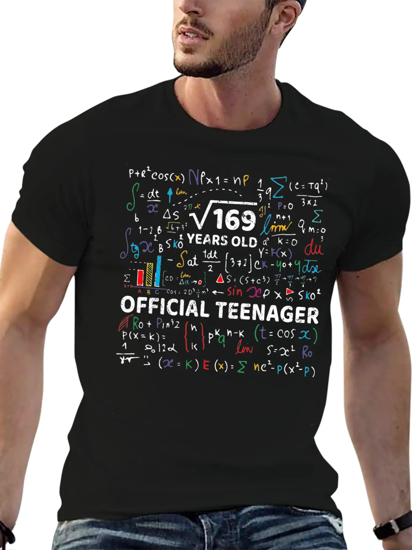 Square Root Of 169 13 Years Old Official Teenager Modern Fit Casual T-Shirt – Clean And Versatile Design