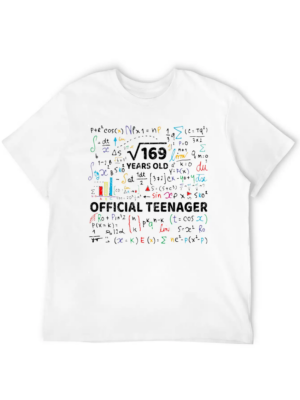 Square Root Of 169 13 Years Old Official Teenager Modern Fit Casual T-Shirt – Clean And Versatile Design